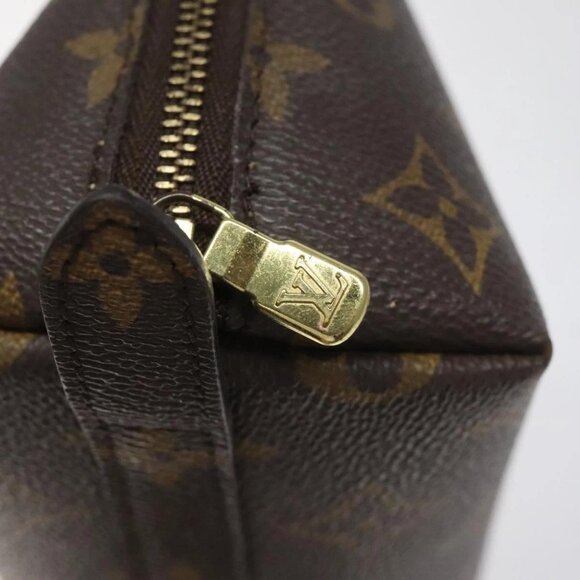 LOUIS VUITTON Monogram Trousse Demi Ronde Cosmetic Pouch M47520 LV Auth EC293 - Picture 9 of 16
